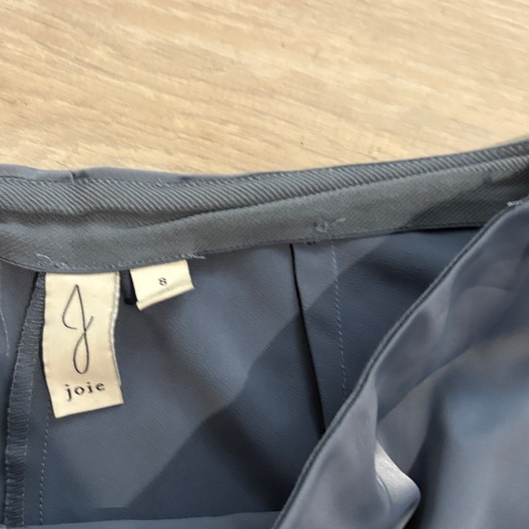 High-Waist Wide Leg Satin Pants - blue - Picture 2 of 3